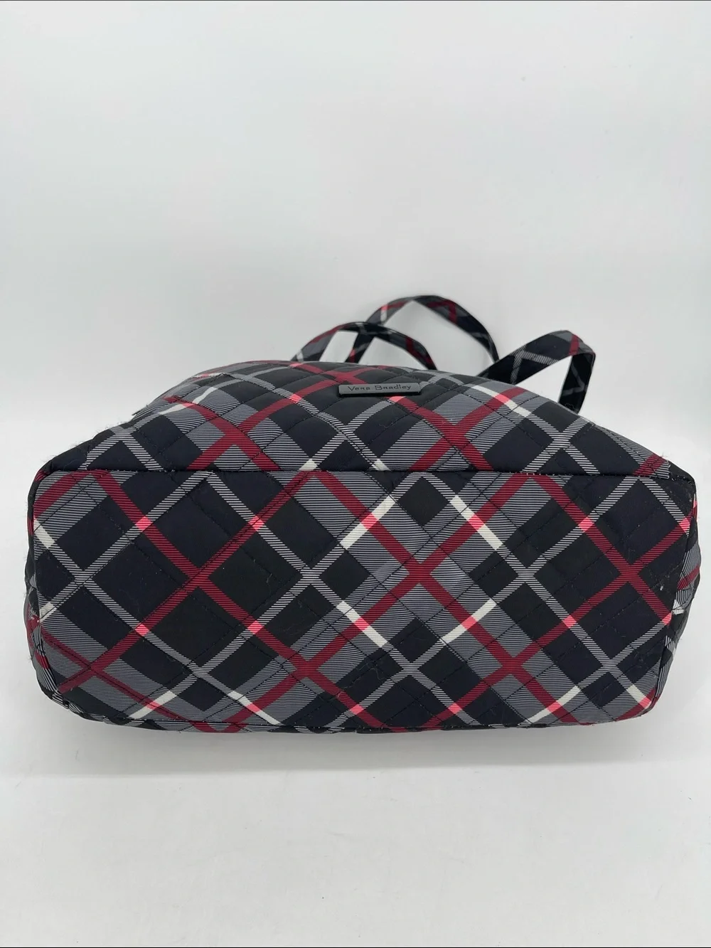 Vera Bradley Performance Quilted Tote/Work Triple Compartment Paris Plaid Bag